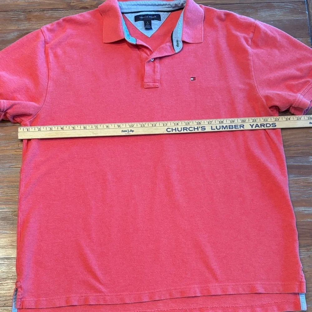 Tommy Hilfiger Men's Weathered Red Polo Size XL - Picture 7 of 10